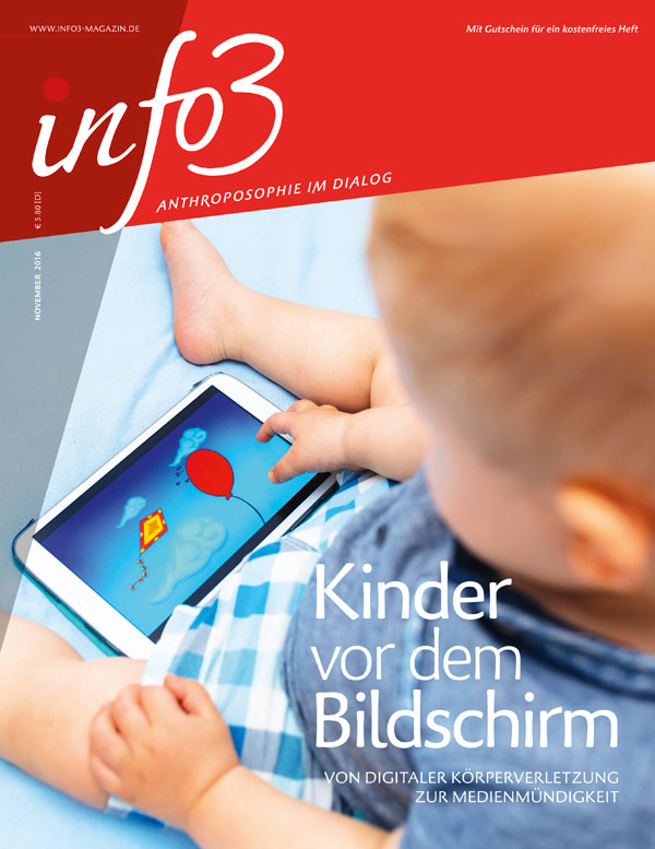 Kinder vor dem Bildschirm. Zeitschrift Info3, Ausgabe November 2016