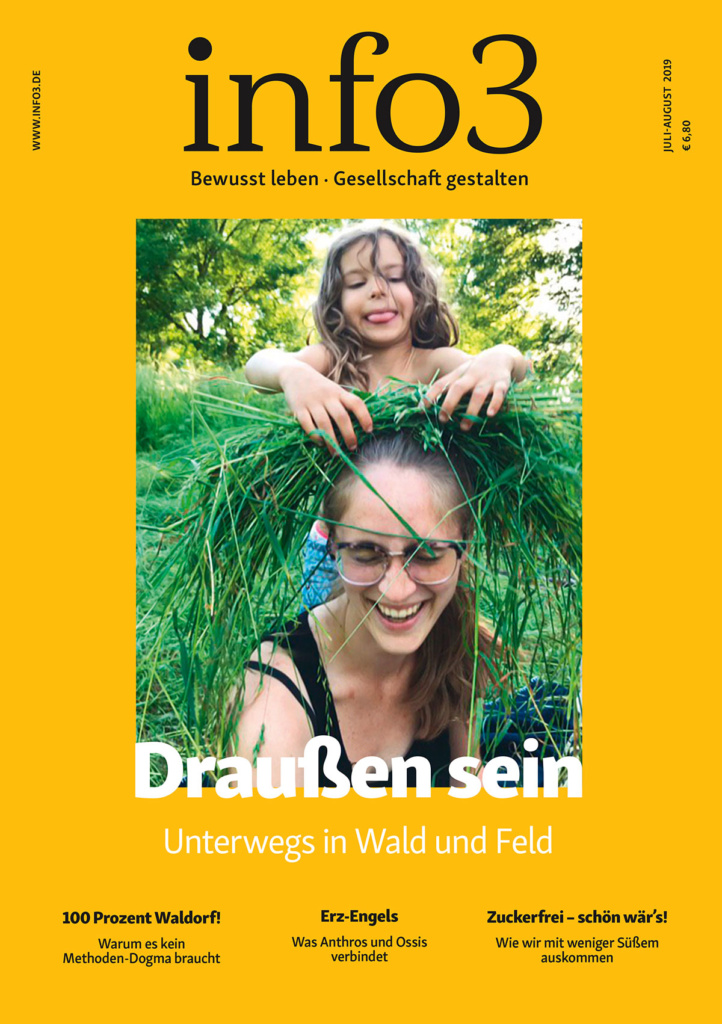 Zeitschrift info3, Ausgabe Juli/August 2019. © Info3 Verlag