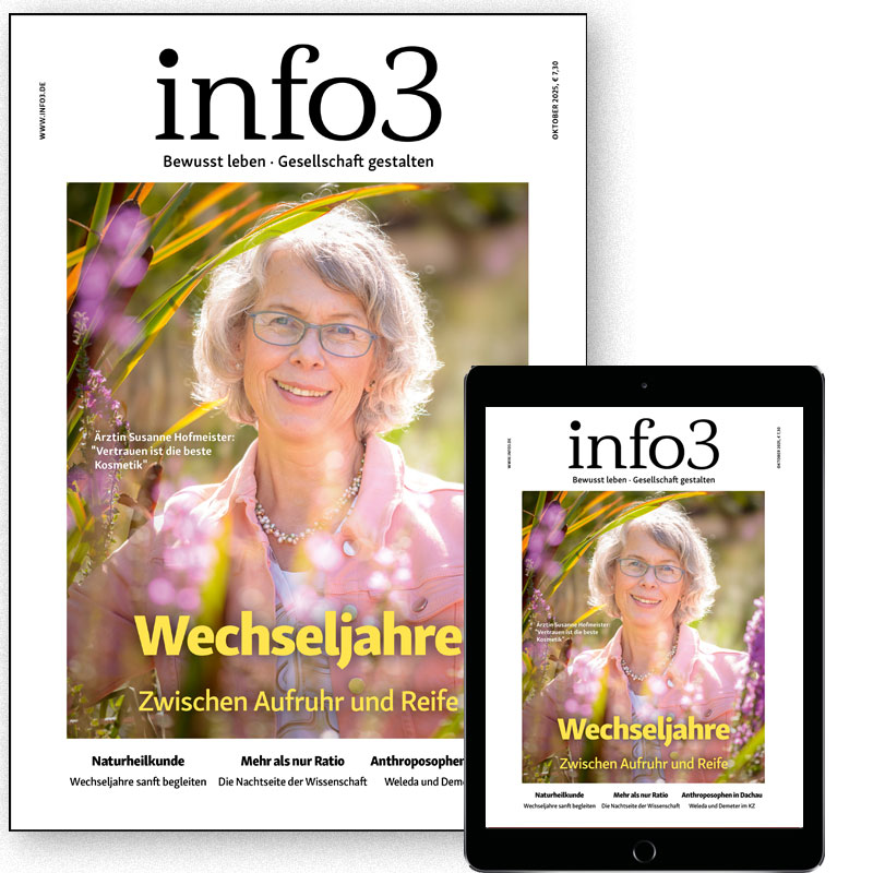 Abonnenemnts - Zeitschrift info3, Ausgabe Oktober 2025