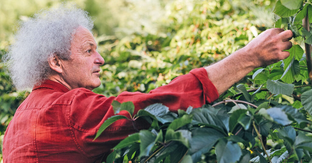 Maximilian Moser bei der Arbeit