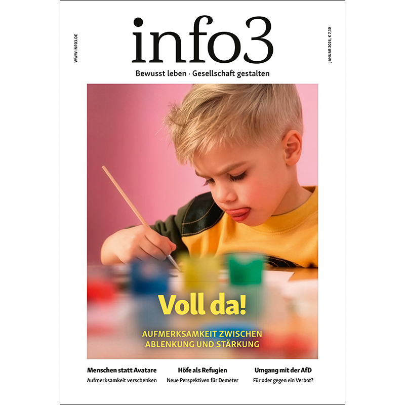 Zeitschrift info3, Januar 2026