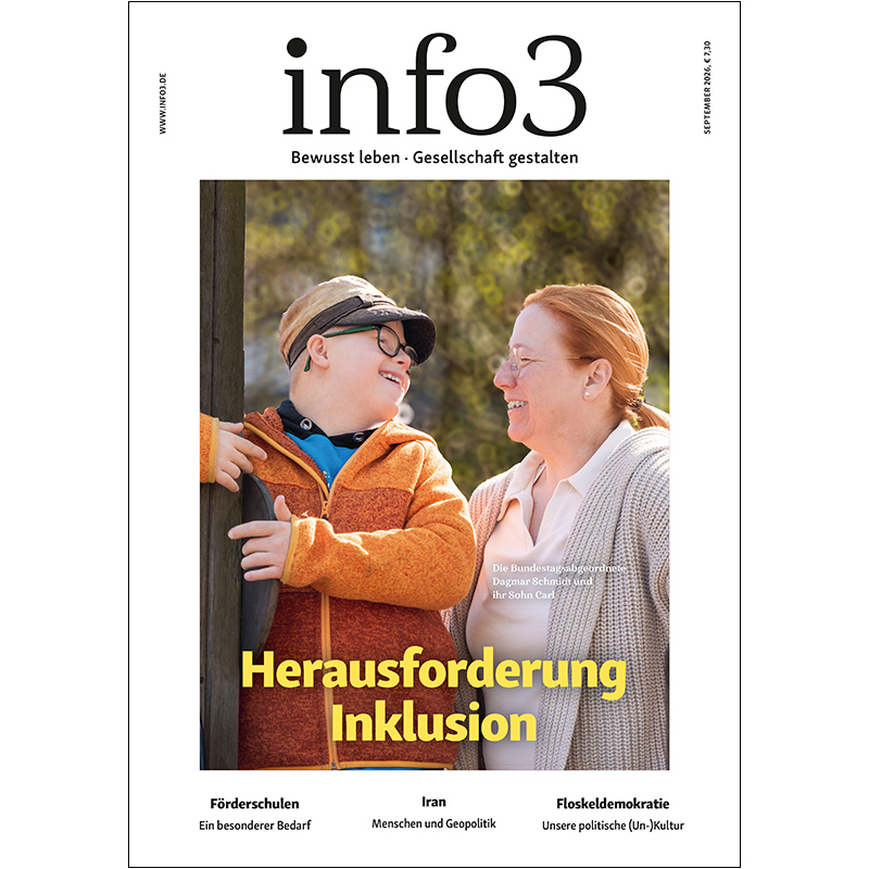 Zeitschrift info3, September 2026 - Cover